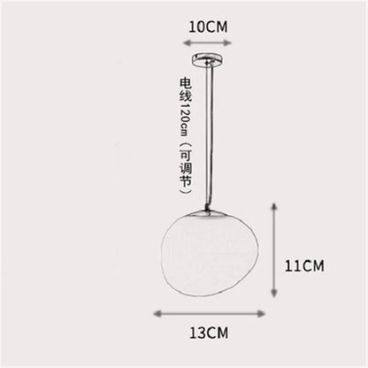 DecorBites™ Gregg Glass Pendant Light: Stylish LED Hanging Lamp for Dining Kitchen LOFT.