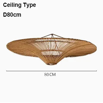 DecorBites™ Handmade Rattan Pendant Light for Dining Room, Living Room, Bedroom, Hotel
