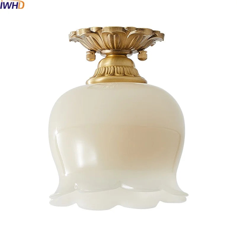 DecorBites™ LED Resin Copper Ceiling Light Fixture for Aisle Porch Living Room