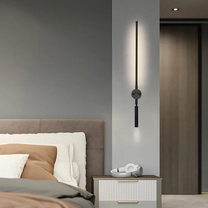 مصباح حائط LED أسود من DecorBites™ لغرفة النوم وغرفة المعيشة والسلالم وممرات الطعام