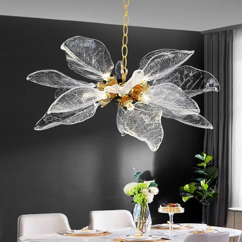 DecorBites™ Leaf-Shaped Pendant Lights for Bedroom, Living Room, and Restaurant