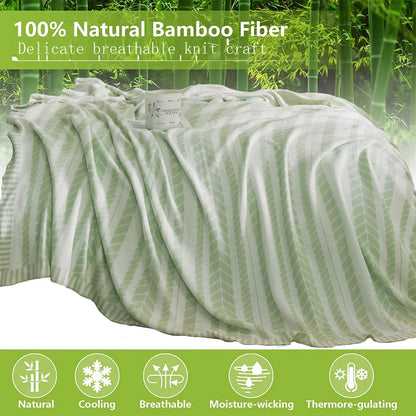 DecorBites™ Bamboo Knitted Cooling Blanket
