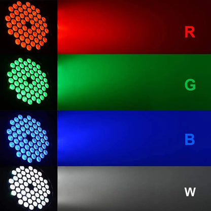 Decorbites™ Großer Wagen RGB LED Bühnenbeleuchtung mit DMX-Controller – Party-Diskolichter