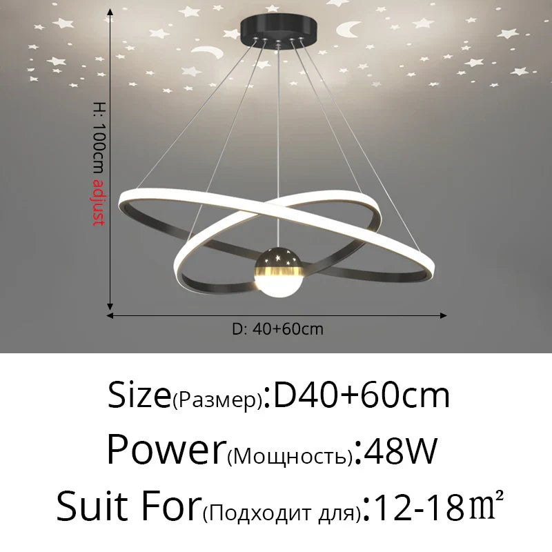 DecorBites™ LED Gypsophila Chandelier for Modern Living Room Decor - Crown Ceiling Pendant Light