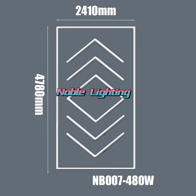 DecorBites™ Hexagon Honeycomb LED Garage Ceiling Light