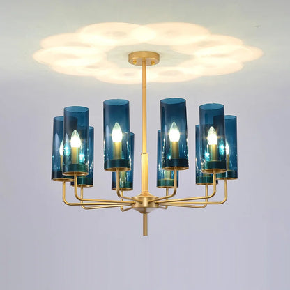 DecorBites™ Glass Chandelier: Elegant Nordic Design Hanging Lamp for Kitchen Island, Restaurant, and Home
