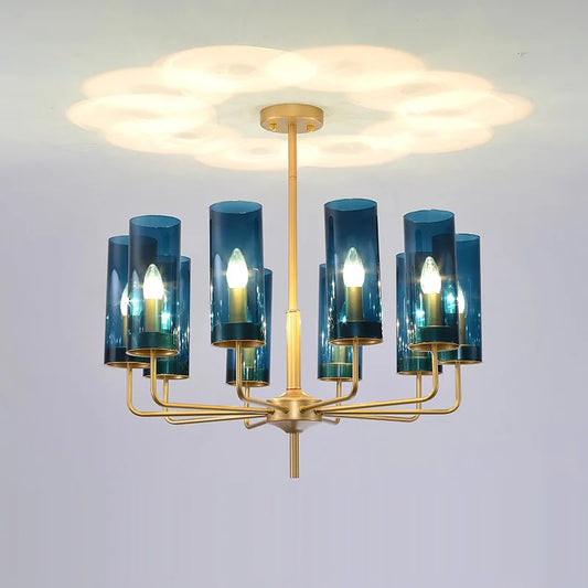 DecorBites™ Glass Chandelier: Elegant Nordic Design Hanging Lamp for Kitchen Island, Restaurant, and Home