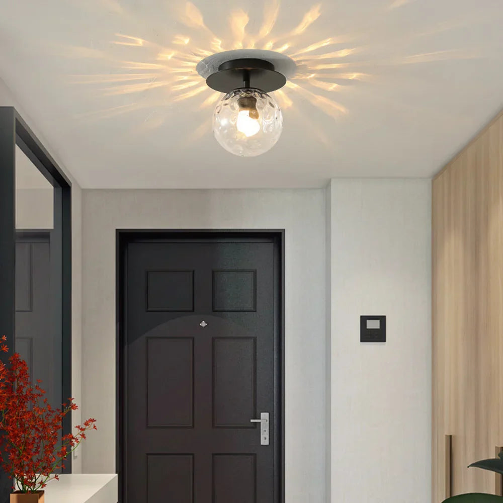 Decorbites™ Gold Ball Glas-Deckenleuchte: Moderne nordische Wohnzimmerleuchten für Loft-Dekoration