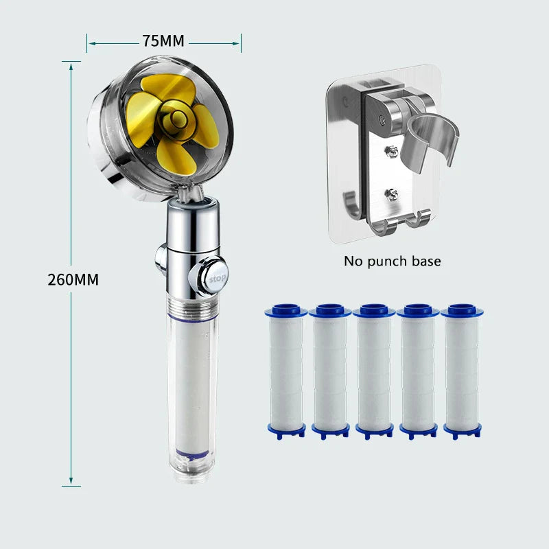 DecorBites™ High Pressure Shower Filter Head with Gumrukfree Technology