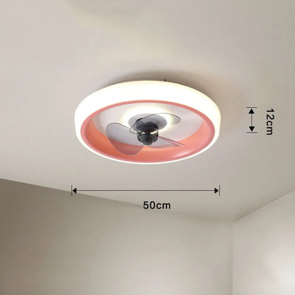 DecorBites™ 50CM Ceiling Fan Light with Invisible Blades, Silent Operation for Bedroom, Living Room