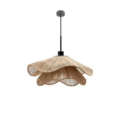 DecorBites™ Hemp Rope Ceiling Chandelier, Nordic Minimalist LED Pendant Lights for Dining Room