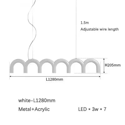 ثريا ديكوربايتس™ المعدنية الزرقاء المقوسة - تصميم عصري لديكور المنزل