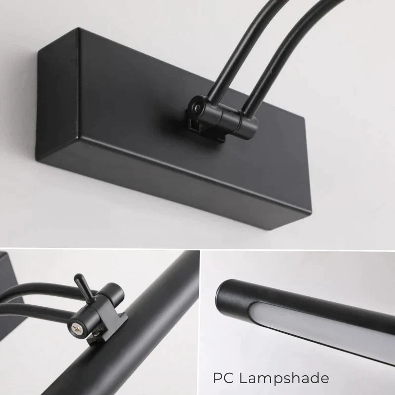 DecorBites™ LED Vanity Wall Lamp 40/55cm Black Sconce for Bathroom Mirror & Bedroom