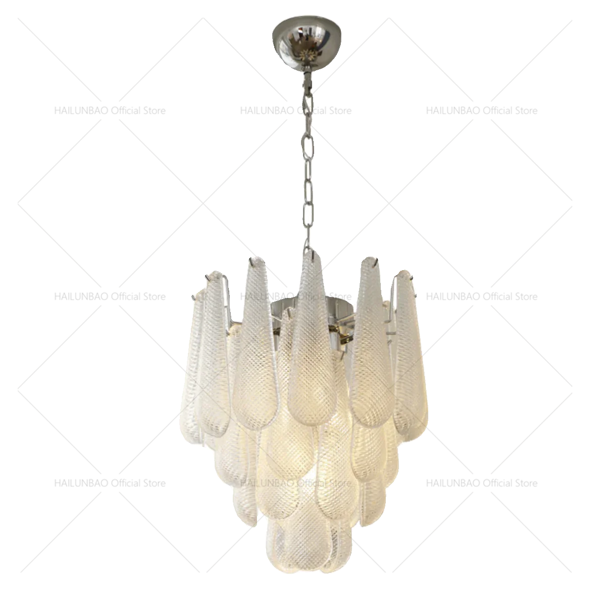DecorBites™ Crystal Glass Chandelier for Living, Dining & Bedroom - Elegant Medieval Art