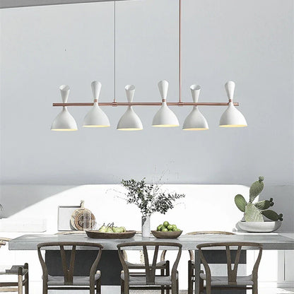 DecorBites™ Nordic LED Multiple Head Chandelier - Black/White Iron Art - Living Room/Bedroom/Kitchen/Hotel