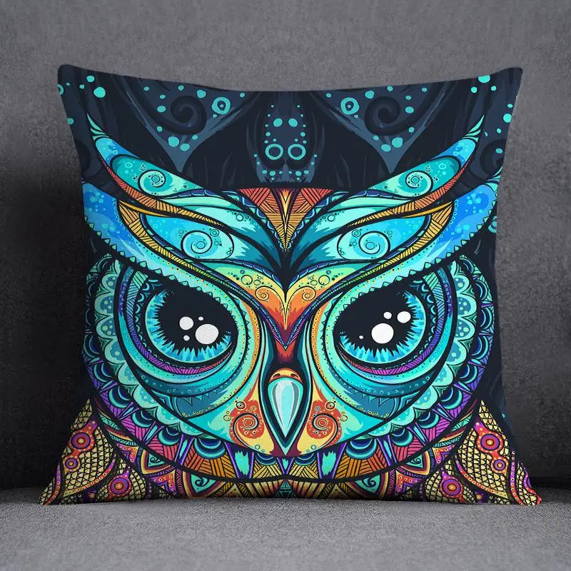 غطاء وسادة ديكوري بنقشة حيوانات من DecorBites™ مقاس 45×45 سم - تصميم عصري للمنزل والسيارة