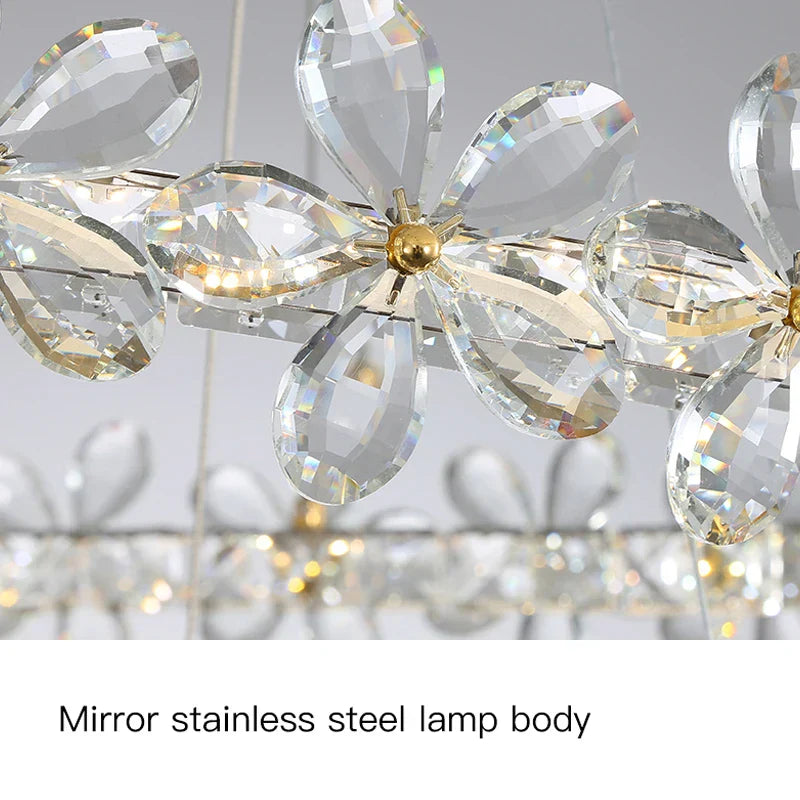 Gold Crystal Spiral Chandelier Type-A D80cm