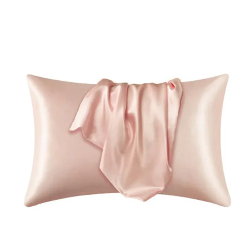 Decobites Silky Smooth King Size Satin Pillowcases Luxury Soft Skin-friendly Solid Color