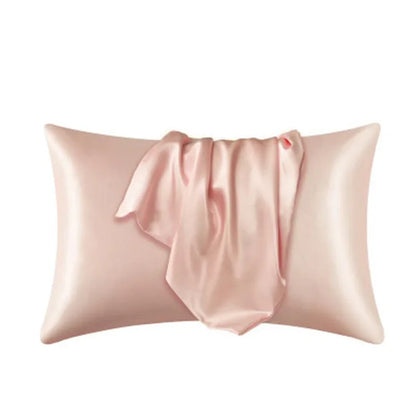 Decobites Silky Smooth King Size Satin Pillowcases Luxury Soft Skin-friendly Solid Color