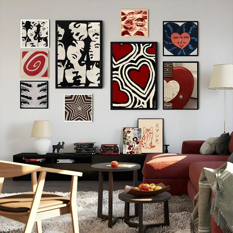 DecorBites™ Y2K Rock Style Canvas Posters for Retro Chic