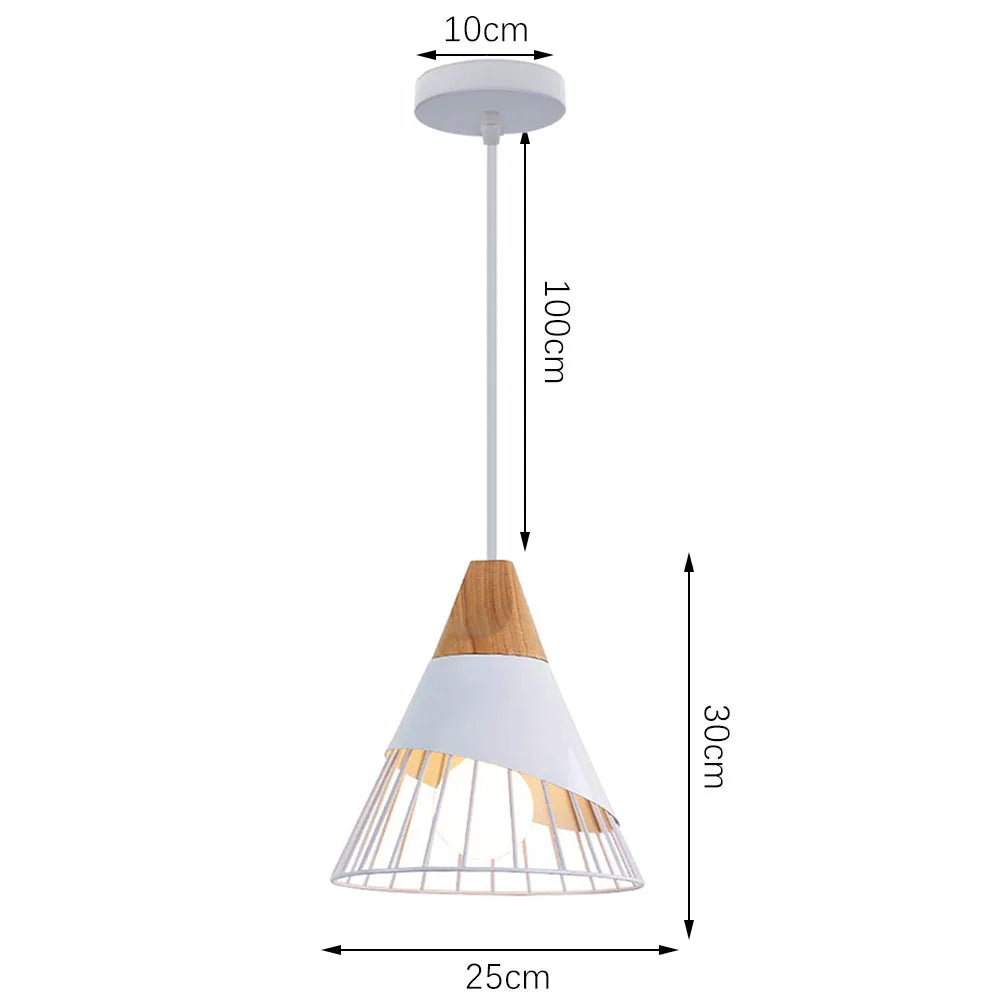 DecorBites™ Industrial Pendant Lamp Modern Vintage Retro Loft Hanging Light Bar Nordic Design