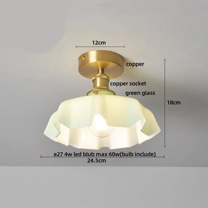 DecorBites™ Clear Glass LED Ceiling Lamp Copper Socket Modern Nordic Style Lighting