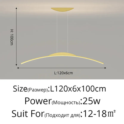 DecorBites™ LED Ceiling Pendant Lamp: Minimalist Chandelier, Height Adjustable, Home Decor Solution