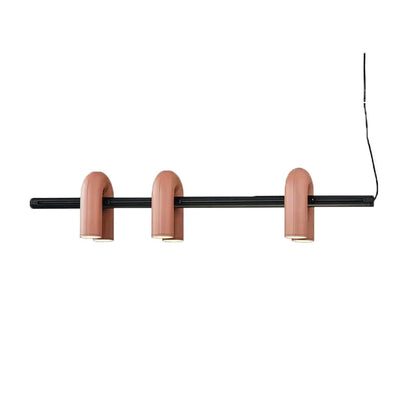 DecorBites™ Art Deco Metal Chandelier in Orange Blue Gray Black for Home and Business