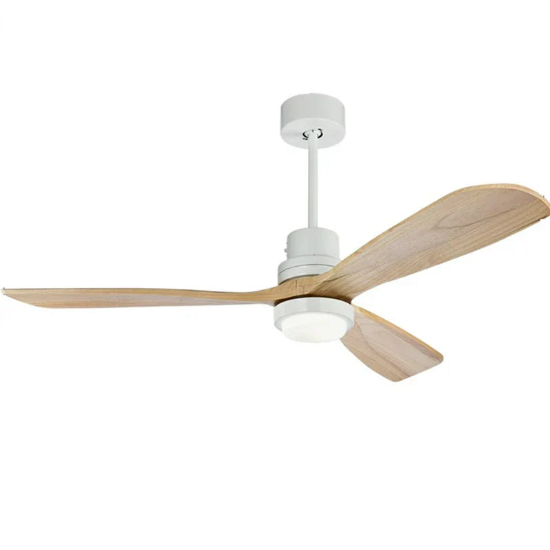 DecorBites™ 52 Inch Retro Ceiling Fan with Wooden Blades and 15W Ceiling Lights
