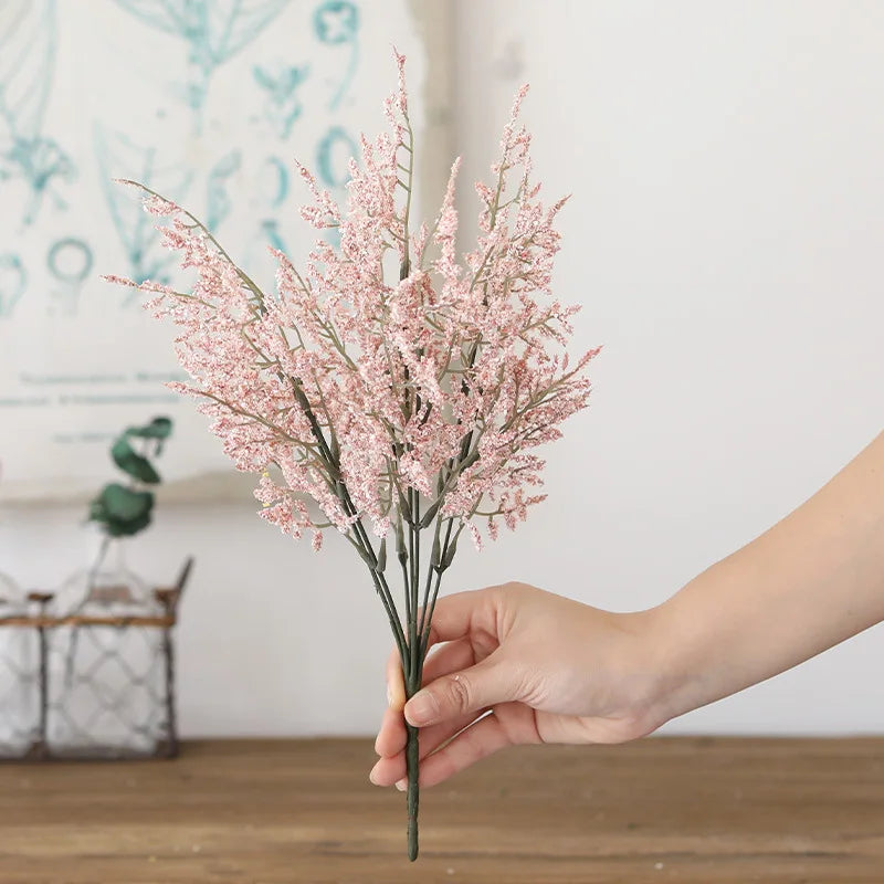 ديكور بايتس™ زهور عشبية راقصة دائمة مجففة محفوظة لتزيين المنزل والزفاف، مواد اصنعها بنفسك