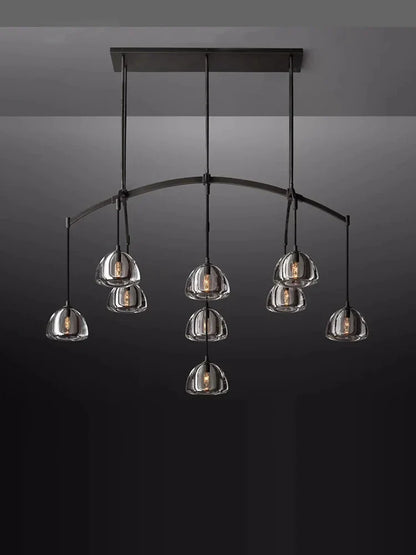 Decorbites™ Amerikanischer Kupferkristall-Kronleuchter: E14 LED Vintage-Deckenbeleuchtung für das Wohnzimmer