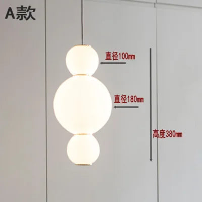 DecorBites™ LED Spiral Ball Pendant: Modern Nordic Art Decor Lighting for Bedroom/Kitchen/Dining Room