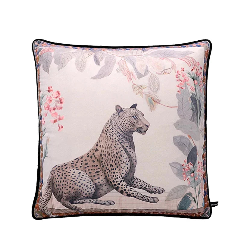 DecorBites™ Circus Horse Print Velvet Cushion Cover in Various Sizes