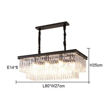 DecorBites™ Crystal Round Ceiling Chandelier for Elegant Living and Dining Rooms