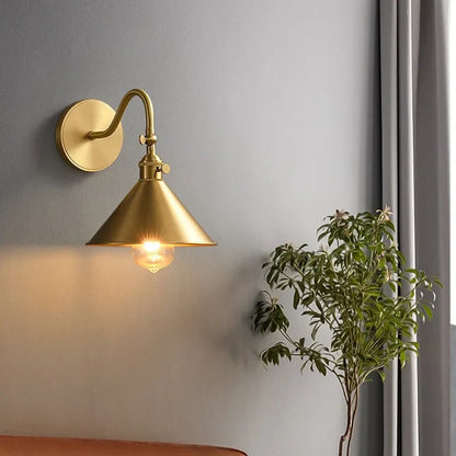 DecorBites™ LED Copper Wall Lights | Pull Chain Switch | Indoor Bedroom Living Room Lamp