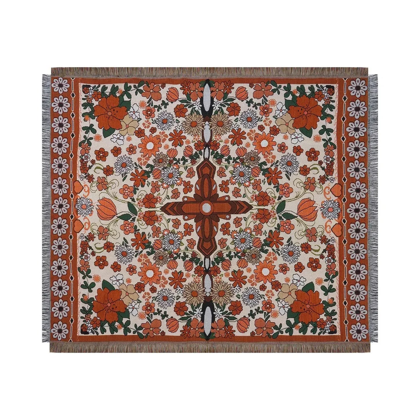 DecorBites™ Bohemian Floral Leisure Blanket