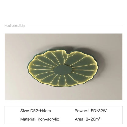 DecorBites™ Lotus Leaf Design LED Ceiling Lamp: Smart Chandelier Light for Home Décor