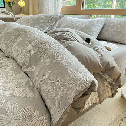 طقم سرير DecorBites™ قطني بثلاث طبقات، مكون من 3 قطع - ناعم، قابل للتهوية، ومريح