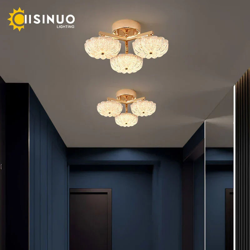 Decorbites™ Lámpara de Techo LED Oro para Hogar Dormitorio Sala de Estar Cocina Accesorios de Iluminación