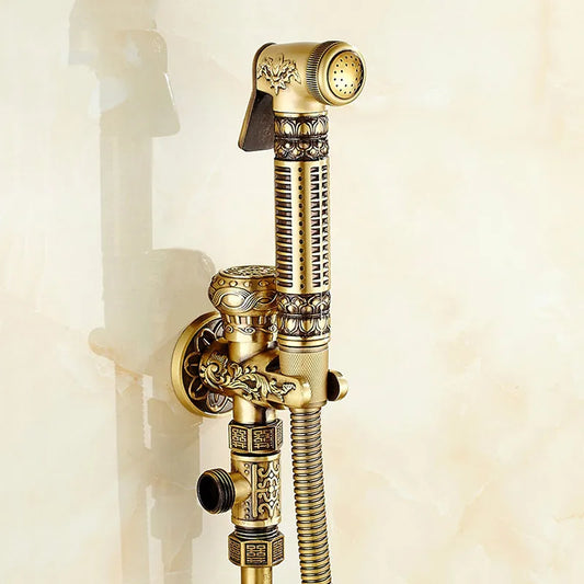 DecorBites™ Brass Bidet Shattaf System for Hygienic Washing and Anal Shower