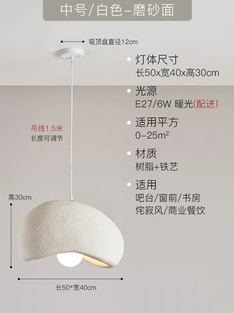 DecorBites™ Japanese Resin Pendant Lights for Dining Room Home Decor - Creative Luminaire Suspendu