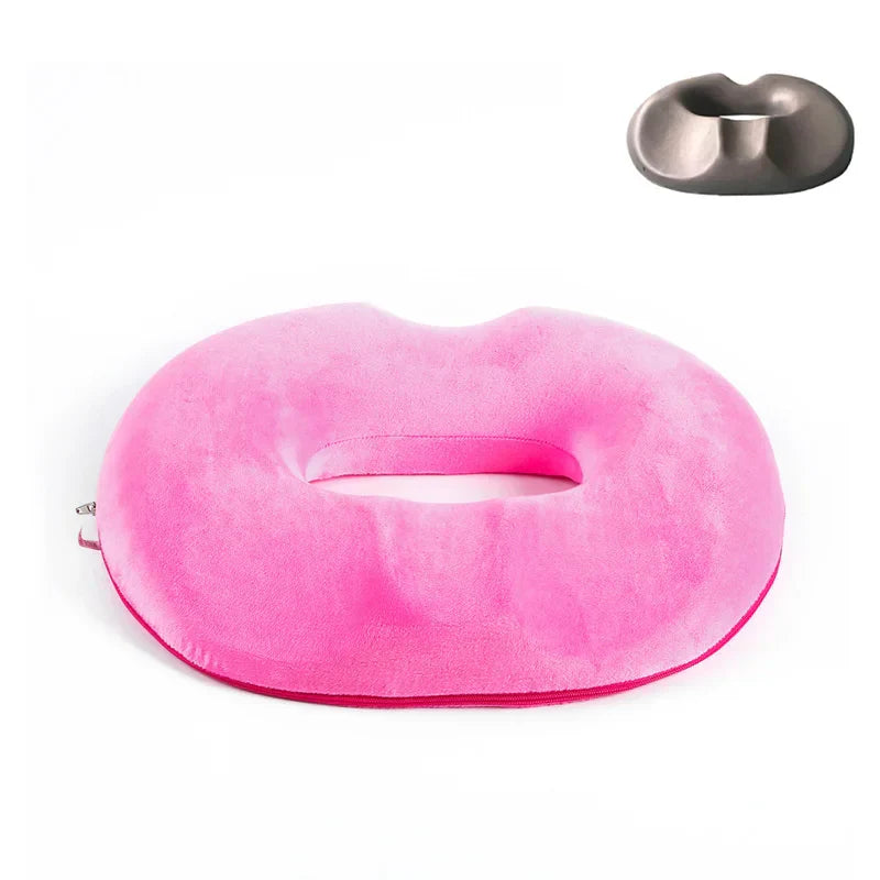 DecorBites™ Hemorrhoid Prostate Health Seat Cushion: Removable Bamboo Charcoal Core Butt Cushion
