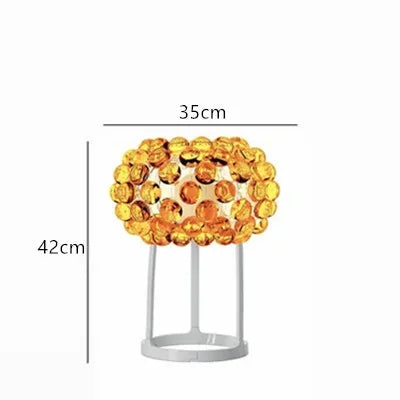 DecorBites™ Clear Gold Acrylic Pendant Lights: Modern Living Room Foscarini Caboche Style