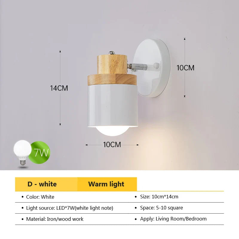 DecorBites™ Angel مصباح حائط LED قابل للتعديل لغرفة النوم وغرفة المعيشة