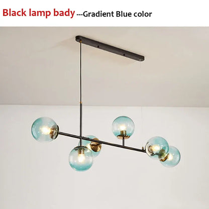 Lámpara colgante LED de bola de cristal DecorBites™: una moderna lámpara de araña para la decoración de la sala de estar.