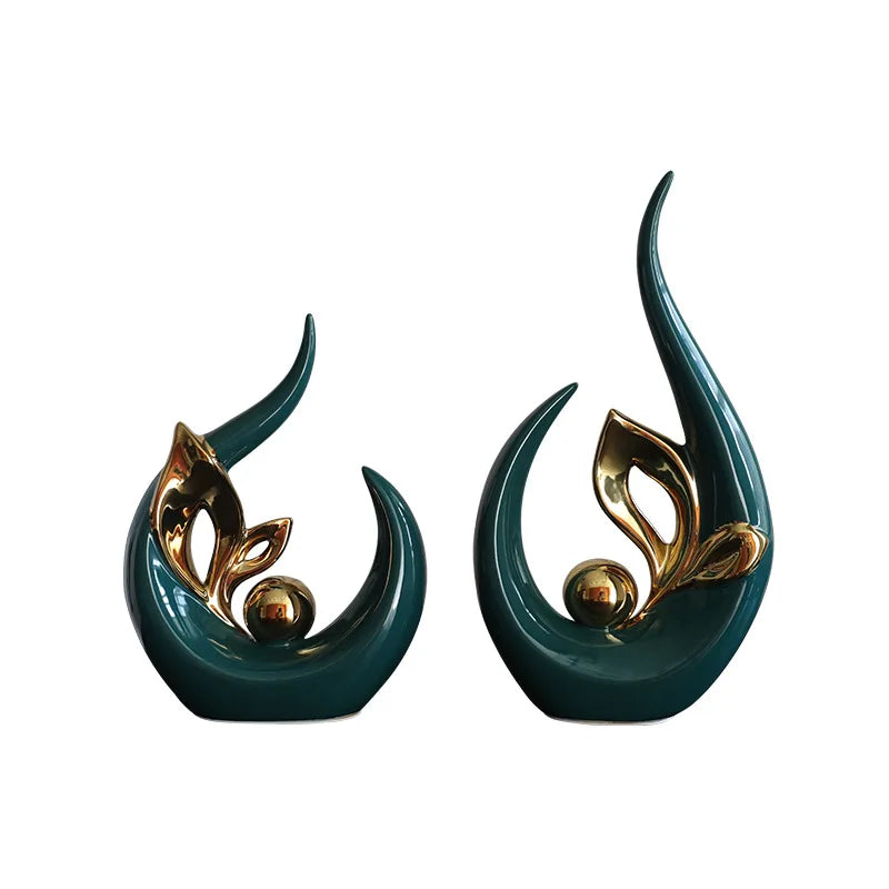 DecorBites™ Lifelike Nordic Ceramic Figurine for Home Office Decor & Desk Craft Gift