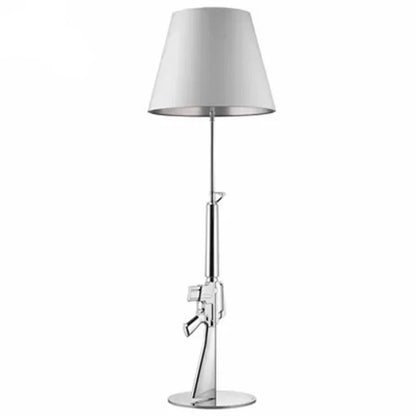 DecorBites™ Gun Floor Lamp Electroplated Metal Table Desk Light