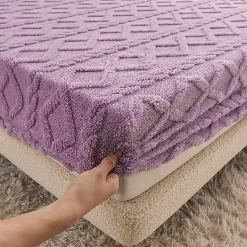 Sábana DecorBites™ Cozy Tafu Fleece tamaño Queen con elástico