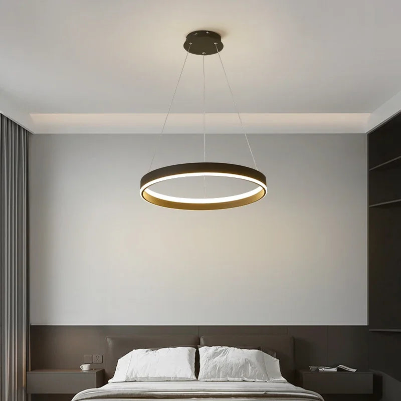 DecorBites™ LED Pendant Lamp: Modern Minimalist Style for Bedroom, Kitchen & Foyer