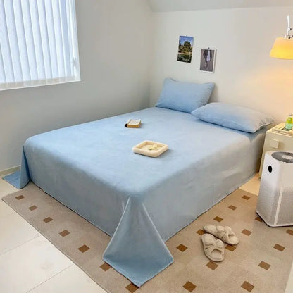 DecorBites™ Lace Ruffles Floral Velvet Patchwork Duvet Cover Bedding Set